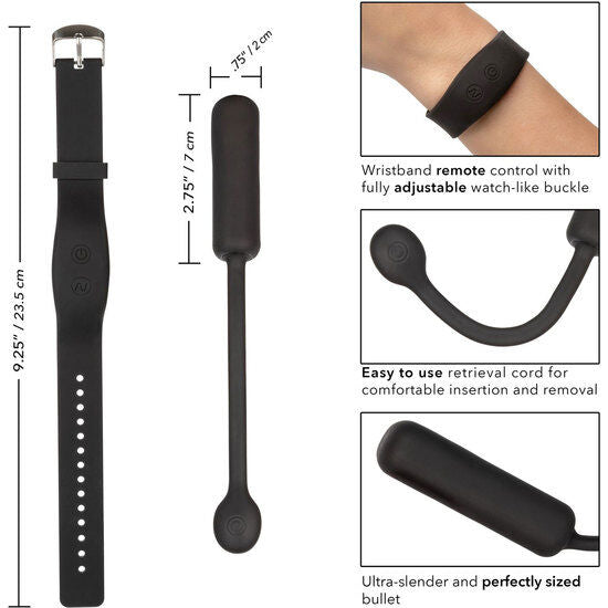 CALEXOTICS - WRISTBAND REMOTE PETITE BULLET - NOCTURNA DESIRES