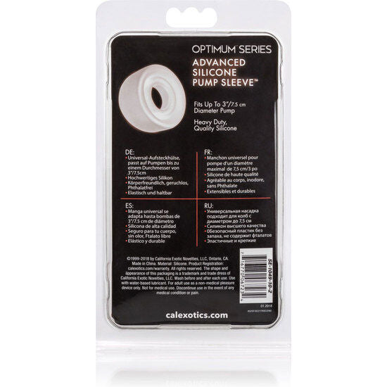 CALEXOTICS - ADV SILICONE PUMP SLEEVE TRANSPARENT - NOCTURNA DESIRES