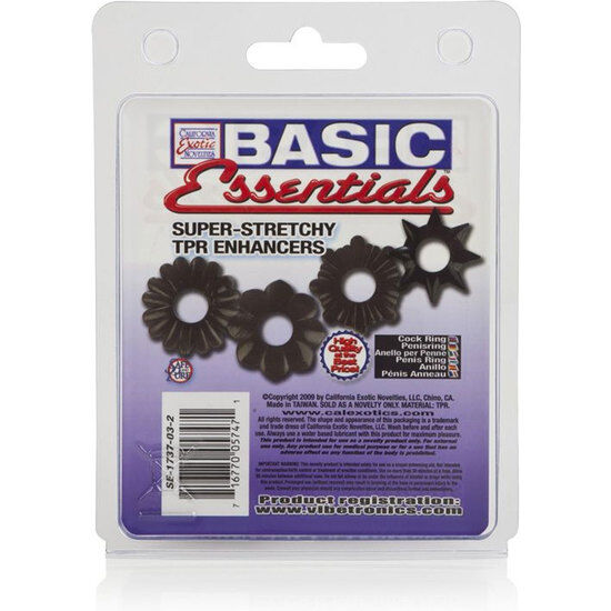 CALEXOTICS - BASIC ESSENTIALS 4 PACK - NOCTURNA DESIRES
