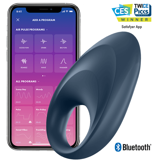 SATISFYER - MIGHTY ONE RING VIBRATOR APP - NOCTURNA DESIRES