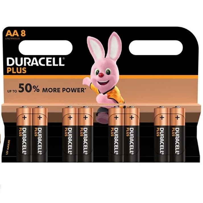 DURACELL - PLUS POWER BATTERY AA LR6 8UNITS - NOCTURNA DESIRES