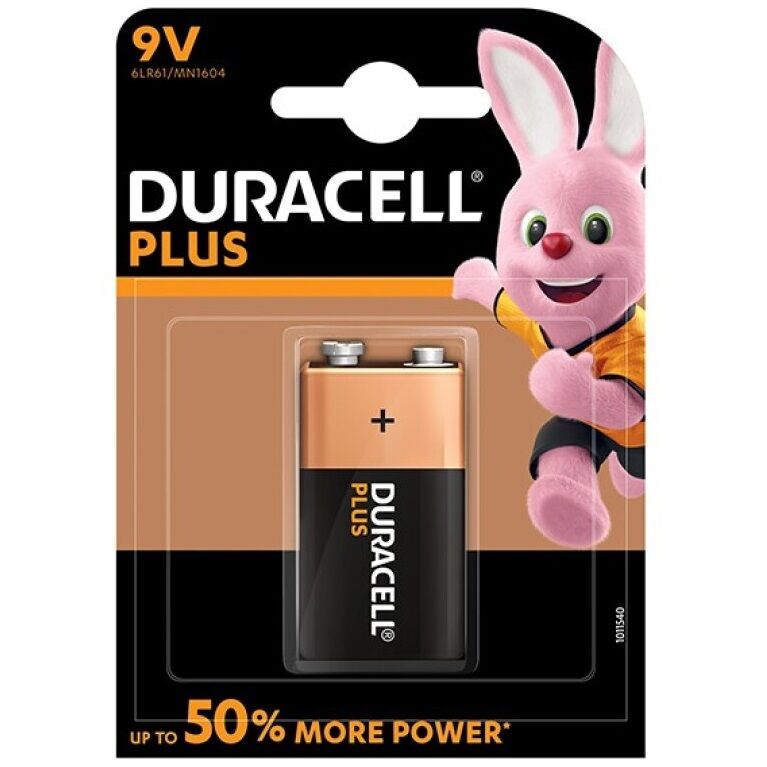 DURACELL - PLUS POWER BATTERY 9V LR61 1UNIT - NOCTURNA DESIRES