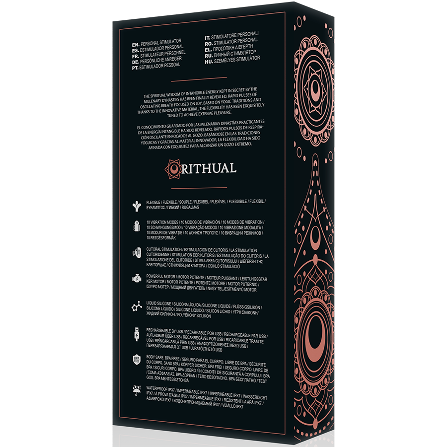 RITHUAL - ANUSARA DUAL RECHARGEABLE ENGINE 2.0 BLACK - NOCTURNA DESIRES