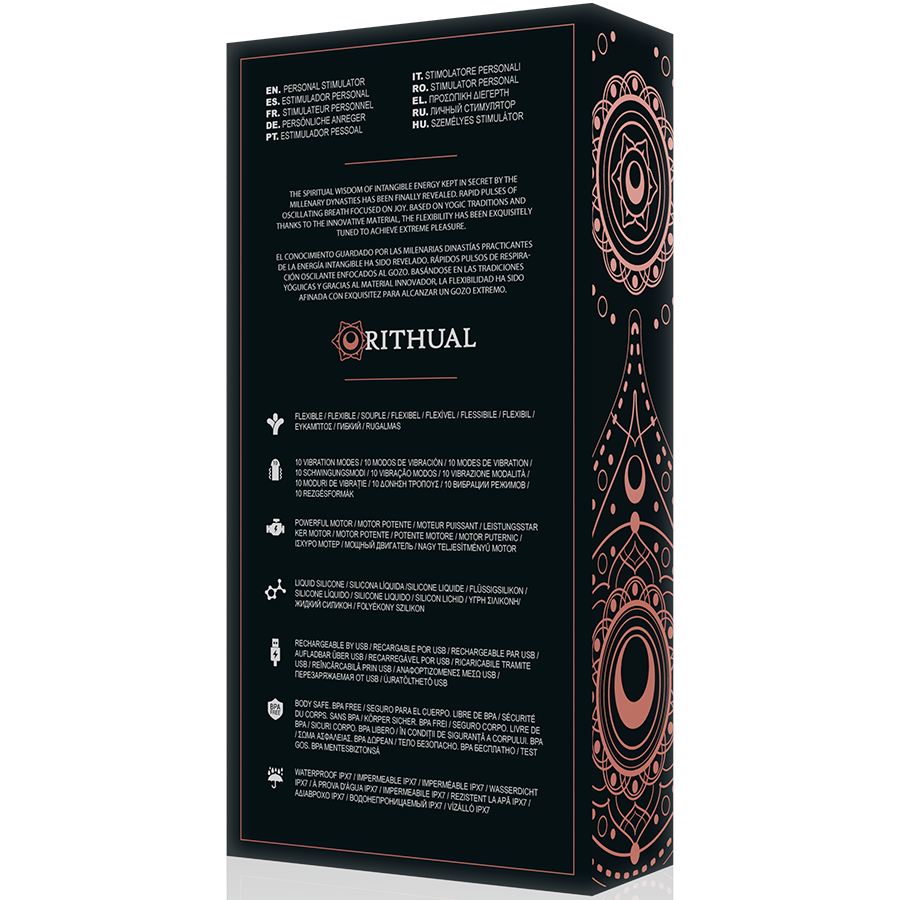 RITHUAL - KRIYA STIMULAODR RECHARGEABLE G-POINT BLACK - NOCTURNA DESIRES