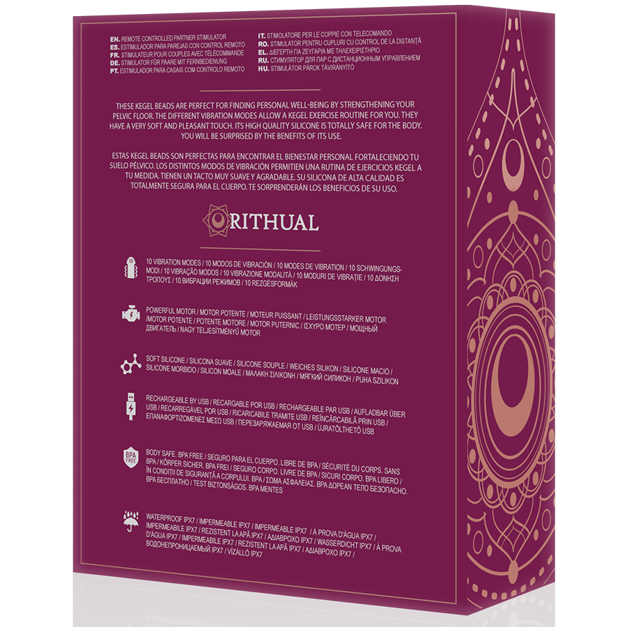 RITHUAL - NISHA RECHARGEABLE VIBRATING KEGEL BALLS ORCHID - NOCTURNA DESIRES