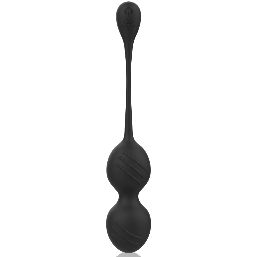 RITHUAL - NISHA RECHARGEABLE VIBRATING KEGEL BALLS BLACK - NOCTURNA DESIRES