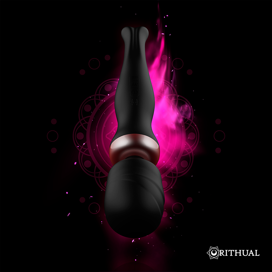 RITHUAL - POWERFUL RECHARGEABLE AKASHA WAND 2.0 BLACK - NOCTURNA DESIRES