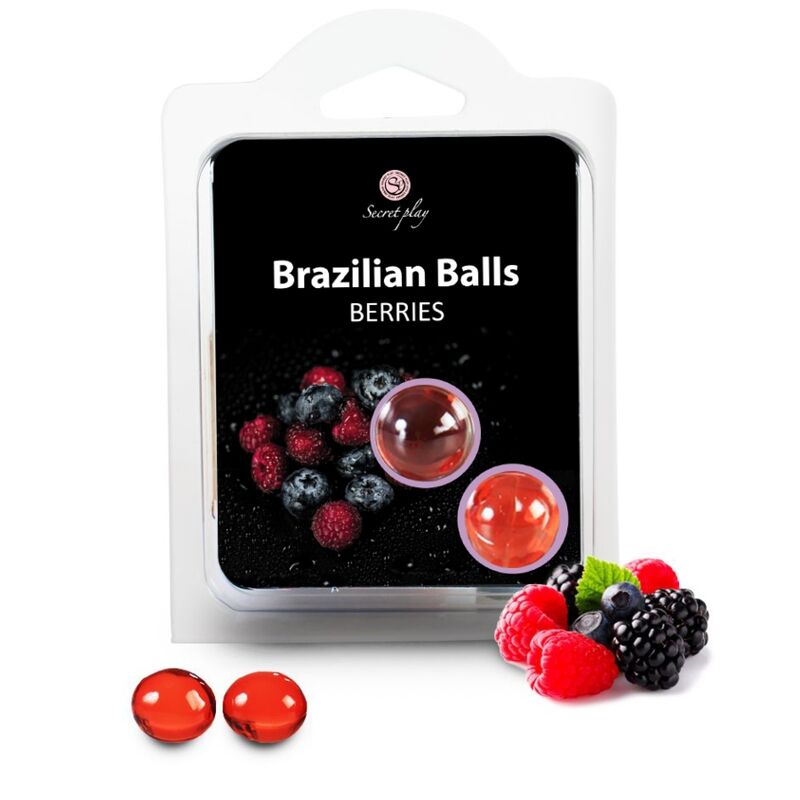 SECRETPLAY - 2 BRAZILIAN BALLS BERRIES SECRETPLAY COSMETIC  NOCTURNA DESIRES