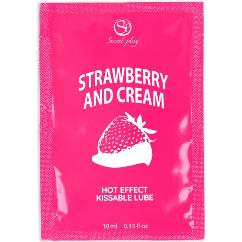 SECRETPLAY - SINGLE DOSE LUBRICANT STRAWBERRIES & CREAM 10 ML SECRETPLAY COSMETIC  NOCTURNA DESIRES