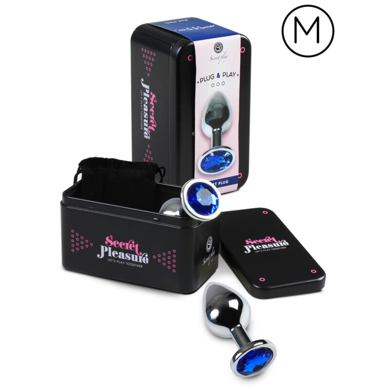 SECRETPLAY - ANAL PLUG BLUE M - NOCTURNA DESIRES