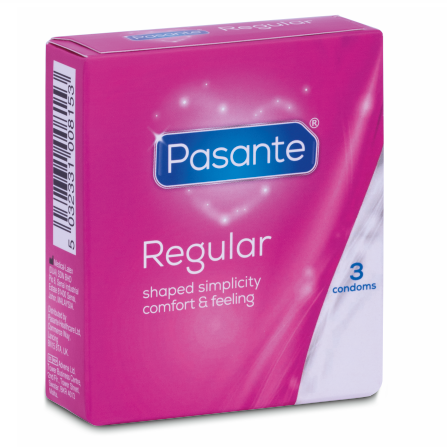 PASANTE - CONDOM REGULAR RANGE 3 UNITS - NOCTURNA DESIRES