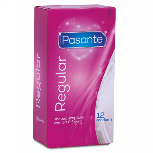 PASANTE - REGULAR CONDOMS 12 PACK - NOCTURNA DESIRES