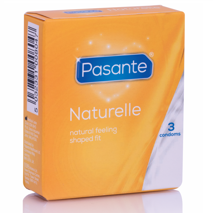 PASANTE - NATURELLE CONDOM 3 PACK - NOCTURNA DESIRES
