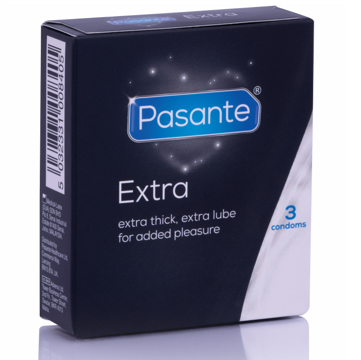 PASANTE - EXTRA CONDOM EXTRA THICK 3 UNITS - NOCTURNA DESIRES