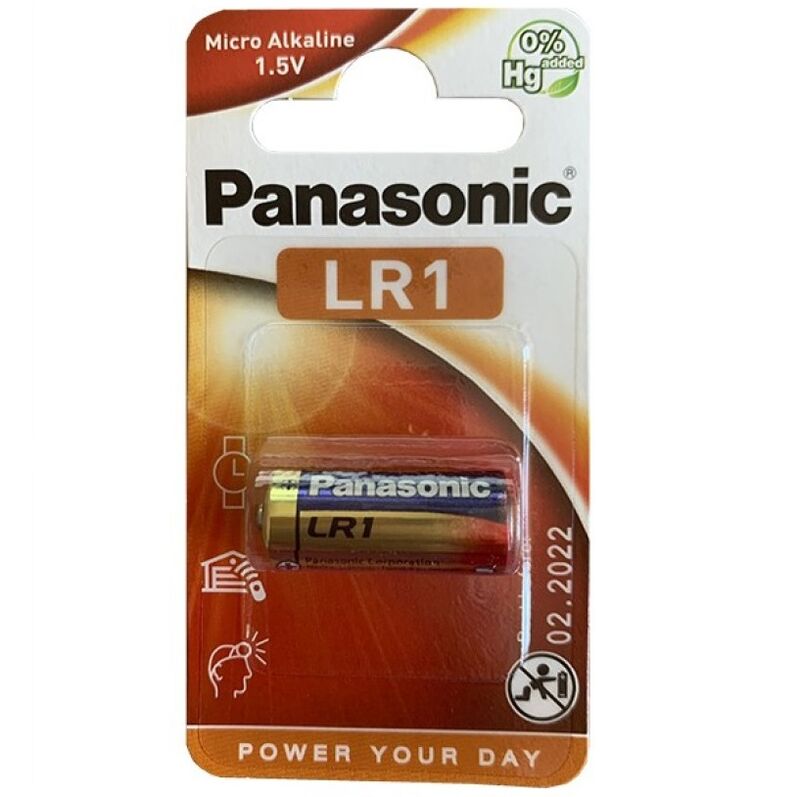 PANASONIC - ALKALINE BATTERY LR1 1.5V BLISTER 1 PACK - NOCTURNA DESIRES