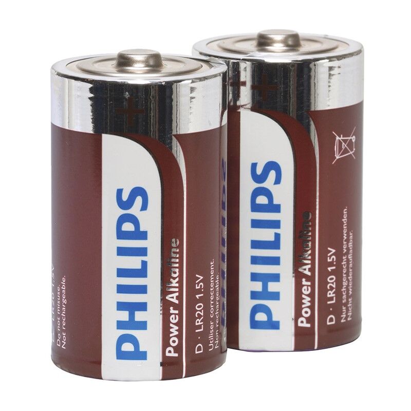 PHILIPS - POWER ALKALINE PILA D LR20 PACK 2 - NOCTURNA DESIRES