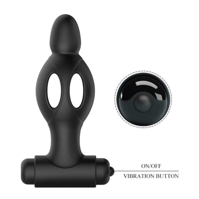 MR PLAY - SILICONE ANAL PLUG WITH VIBRATION - NOCTURNA DESIRES