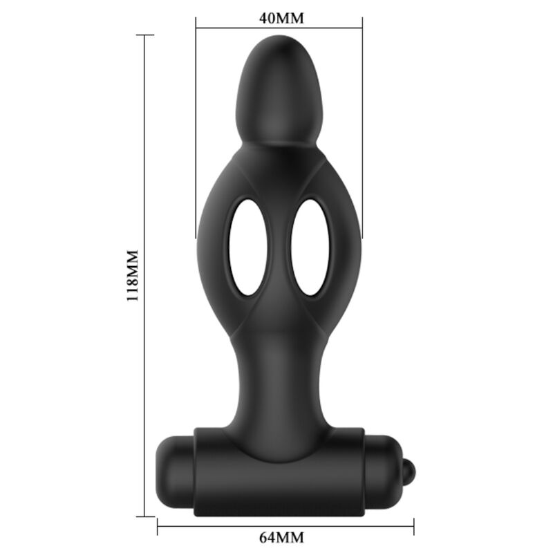 MR PLAY - SILICONE ANAL PLUG WITH VIBRATION - NOCTURNA DESIRES
