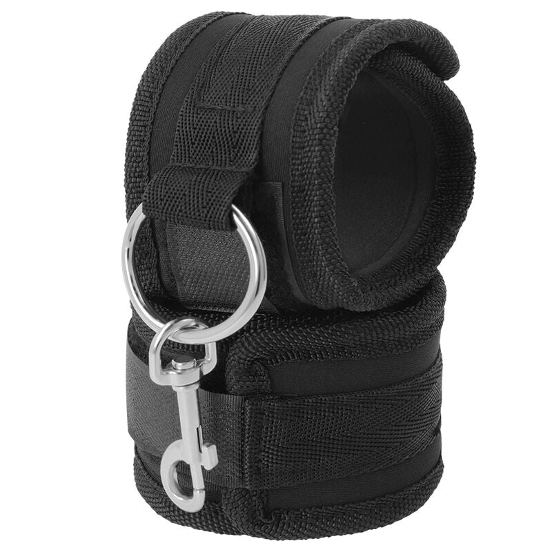 DARKNESS - NEOPRENE HANDCUFFS - NOCTURNA DESIRES