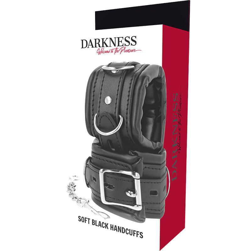 DARKNESS - PADDED BDSM HANDCUFFS - NOCTURNA DESIRES
