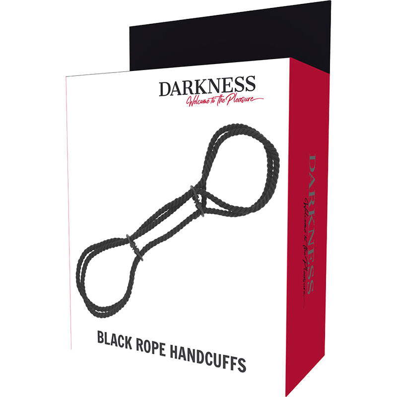 DARKNESS - 100% COTTON ROPE HANDCUFFS OR ANKLE HANDCUFFS - NOCTURNA DESIRES
