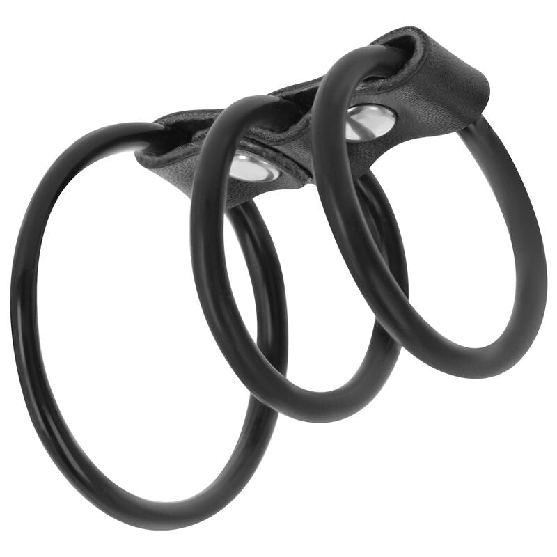 DARKNESS - SET OF 3 FLEXIBLE PENIS RINGS - NOCTURNA DESIRES