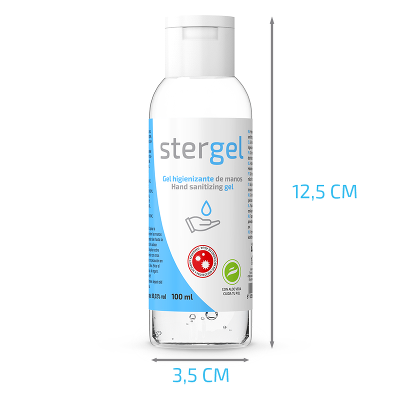 STERGEL - HYDROALCOHOLIC HAND SANITIZING GEL ALOE VERA 100ML - NOCTURNA DESIRES