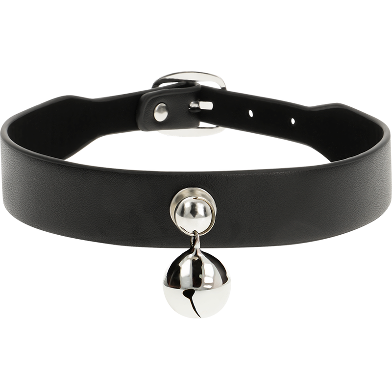 COQUETTE CHIC DESIRE - VEGAN LEATHER NECKLACE WOMAN RATTLE ACCESSORY - NOCTURNA DESIRES