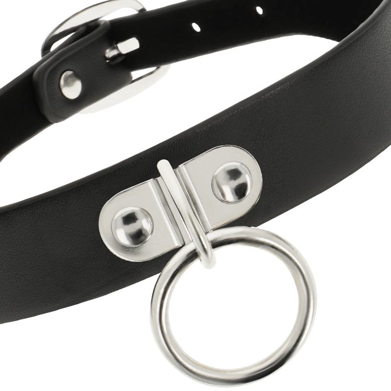 COQUETTE CHIC DESIRE - VEGAN LEATHER NECKLACE WOMAN FETISH ACCESSORY - NOCTURNA DESIRES