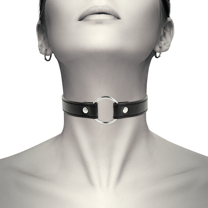 COQUETTE CHIC DESIRE - VEGAN LEATHER NECKLACE WOMAN ACCESSORY - NOCTURNA DESIRES