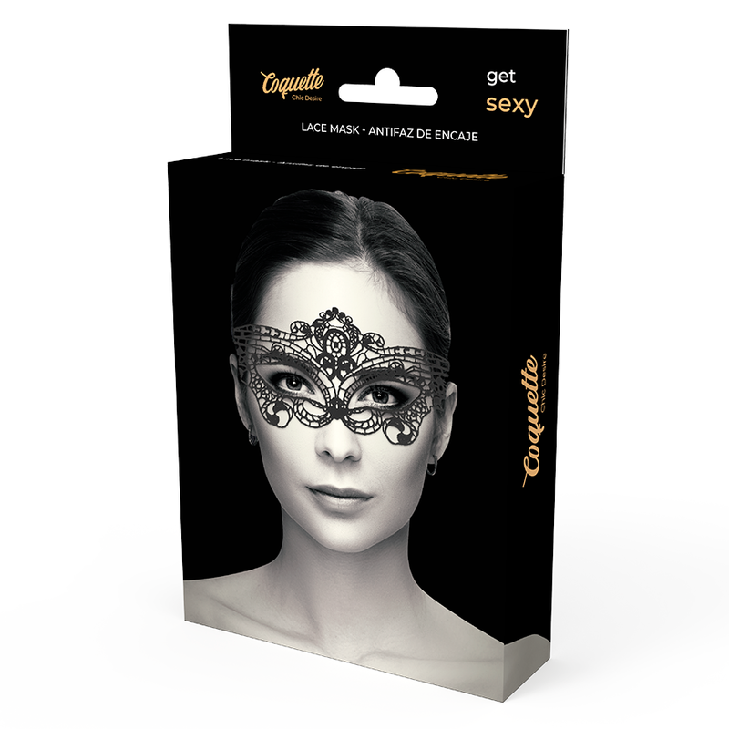 COQUETTE CHIC DESIRE - LACE MASK BLACK - NOCTURNA DESIRES