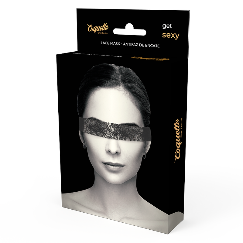COQUETTE CHIC DESIRE - LACE MASK BLACK - NOCTURNA DESIRES