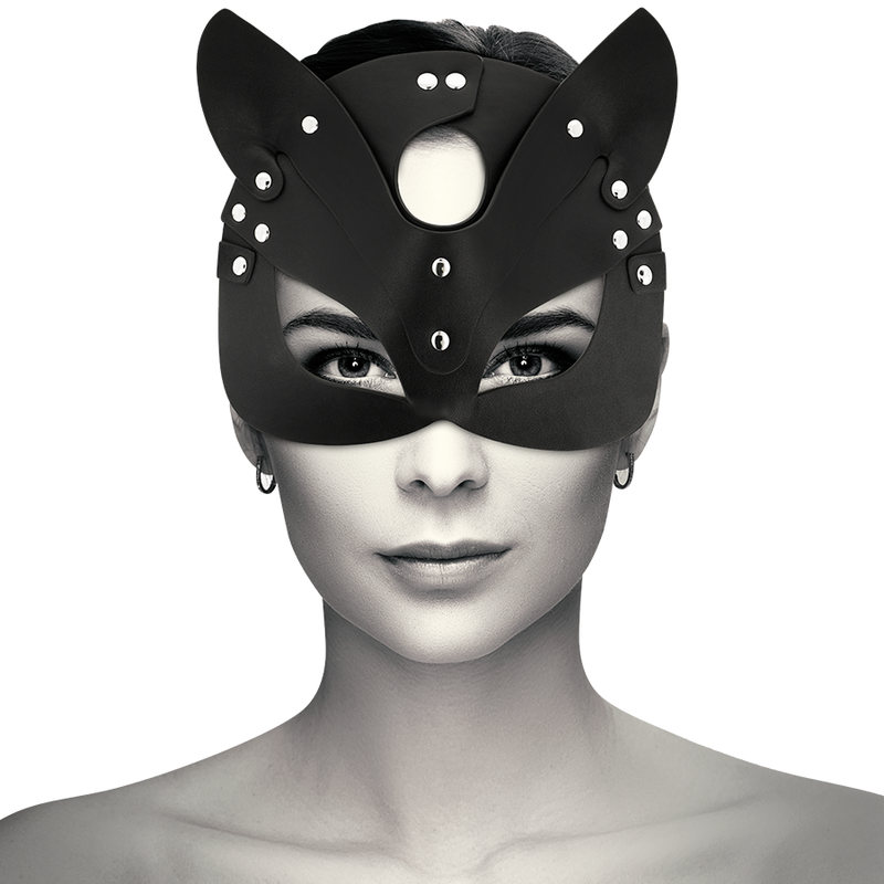 COQUETTE CHIC DESIRE - VEGAN LEATHER MASK WITH BUNNY EARS - NOCTURNA DESIRES