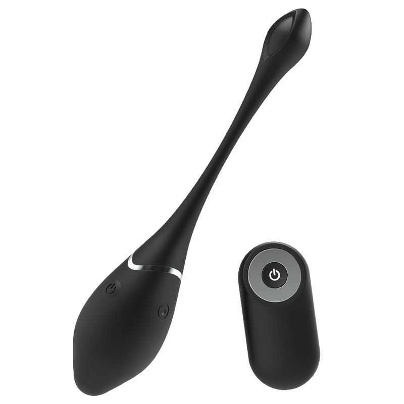 BLACK&SILVER - JENELL RECHARGEABLE VIBRATING EGG - NOCTURNA DESIRES