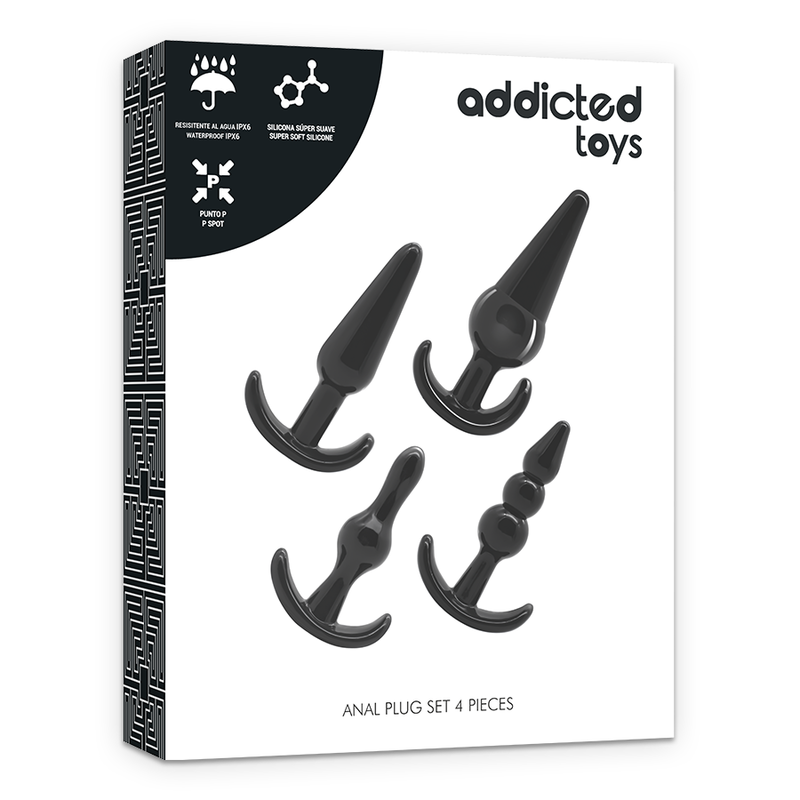 ADDICTED TOYS - SET 4 ANAL PLUGS - NOCTURNA DESIRES