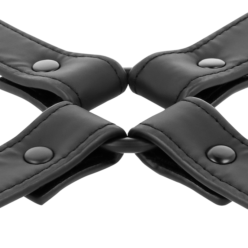 FETISH SUBMISSIVE - VEGAN LEATHER HANDCUFF UNION FETISH SUBMISSIVE BONDAGE  NOCTURNA DESIRES