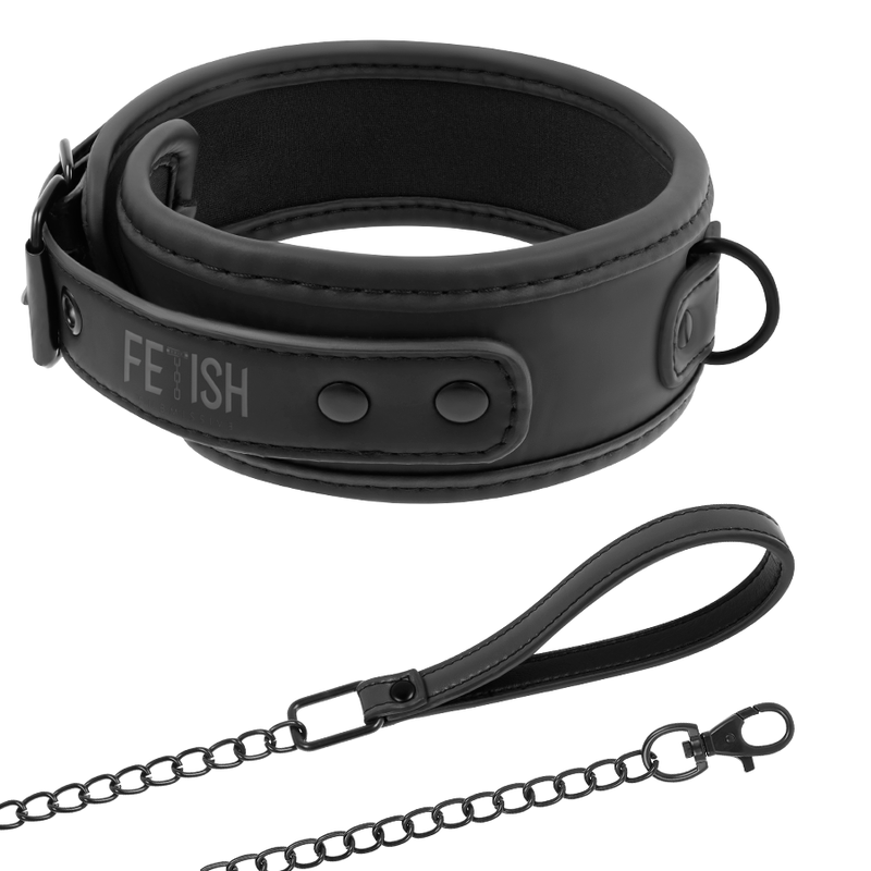 FETISH SUBMISSIVE - NOPRENE LINING CHAIN NECKLACE FETISH SUBMISSIVE BONDAGE  NOCTURNA DESIRES