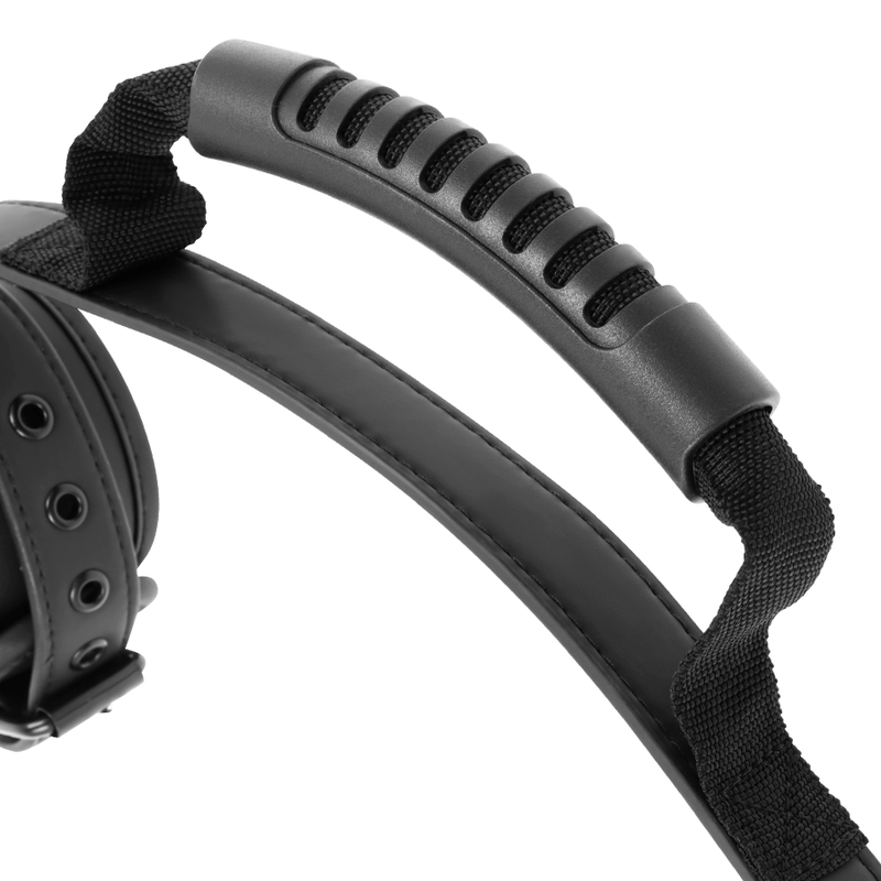 FETISH SUBMISSIVE - NOPRENE LINING HANDCUFFS WITH HANDLE FETISH SUBMISSIVE BONDAGE  NOCTURNA DESIRES