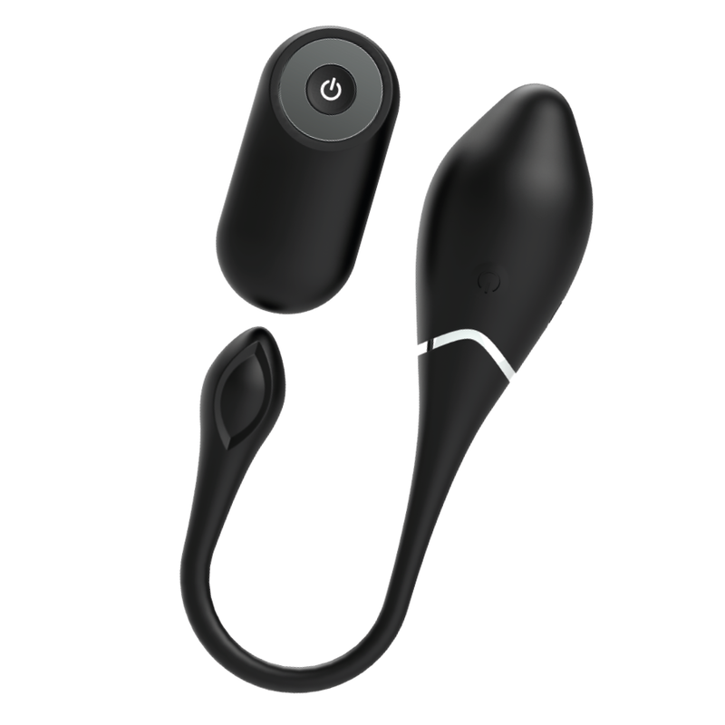 BLACK&SILVER - JENELL RECHARGEABLE VIBRATING EGG - NOCTURNA DESIRES