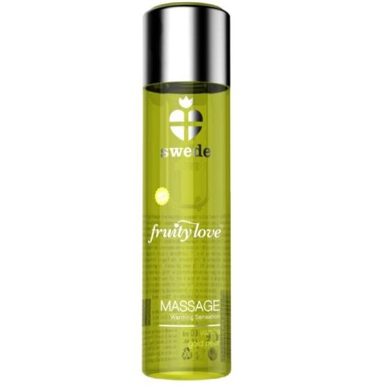 SWEDE - FRUITY LOVE WARMING EFFECT MASSAGE OIL VANILLA AND GOLD PEAR 60 ML. - NOCTURNA DESIRES