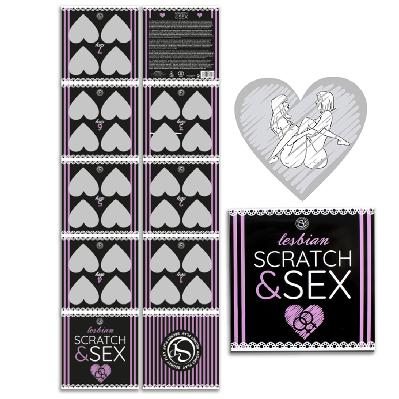 SECRETPLAY - SCRATCH & SEX GAME FOR COUPLES LESBIAN POSITIONS (ES/EN/FR/PT/DE) - NOCTURNA DESIRES