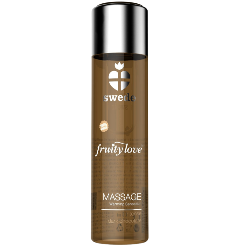SWEDE - FRUITY LOVE WARMING EFFECT MASSAGE OIL INTENSE DARK CHOCOLATE 120 ML - NOCTURNA DESIRES
