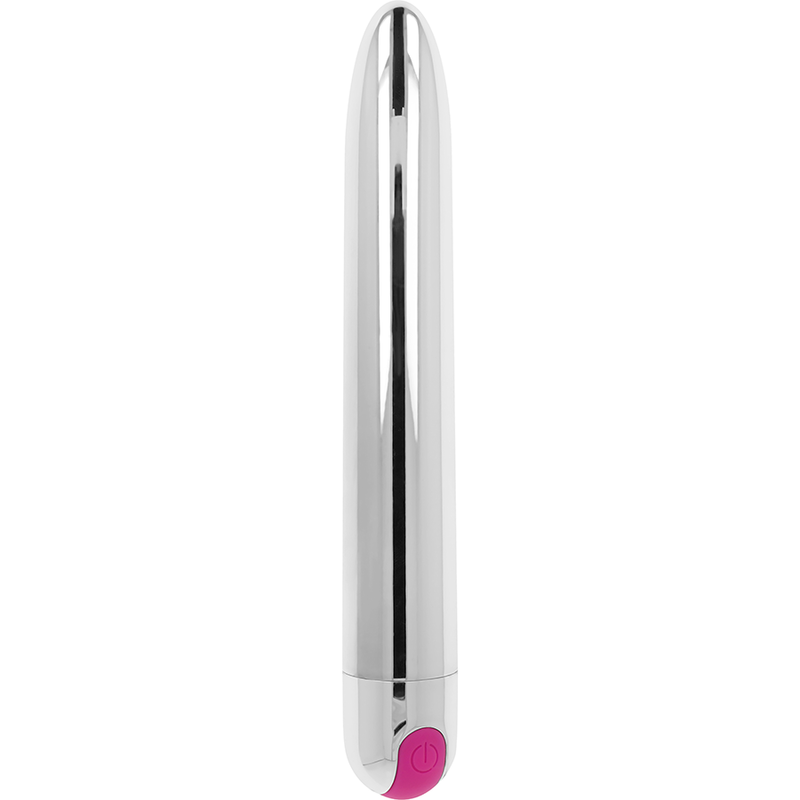 OHMAMA - RECHARGEABLE SILVER VIBRATOR 10 MODES 18.5 CM - NOCTURNA DESIRES