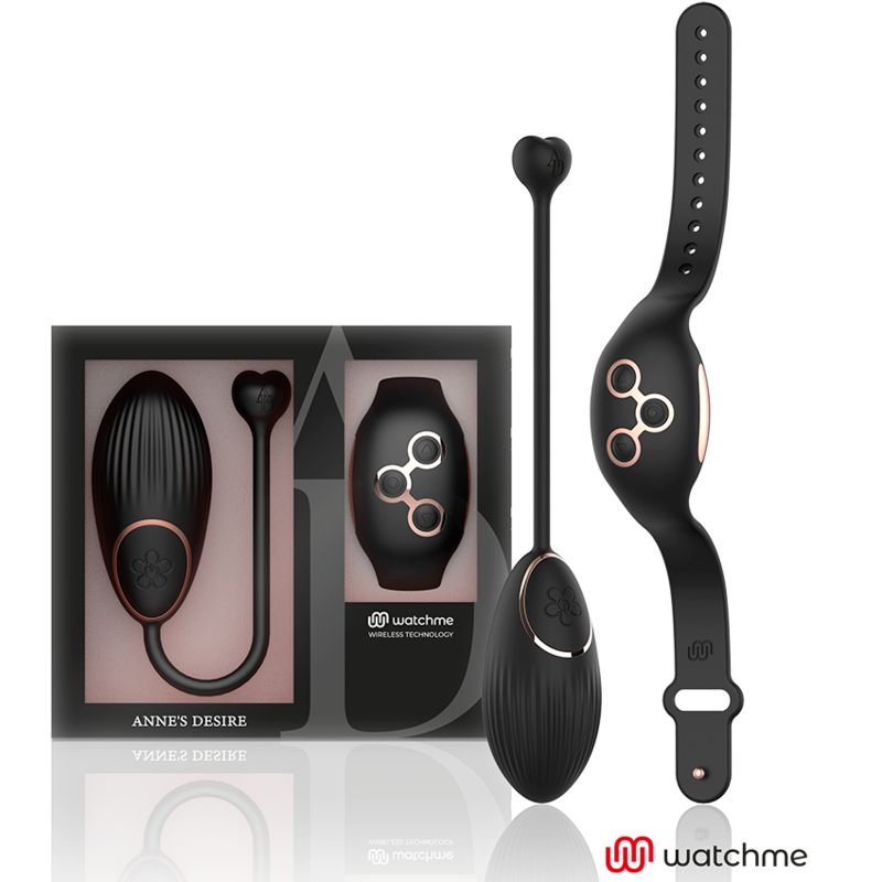 ANNE'S DESIRE - EGG REMOTE CONTROL TECHNOLOGY WATCHME BLACK/GOLD - NOCTURNA DESIRES