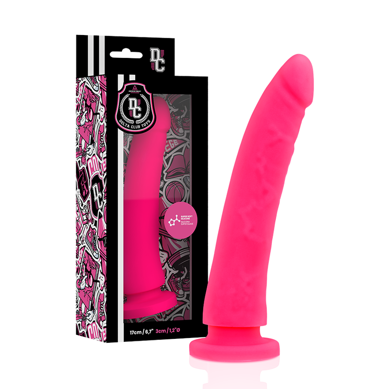 DELTA CLUB - TOYS HARNESS + DONG PINK SILICONE 17 CM -O- 3 CM - NOCTURNA DESIRES
