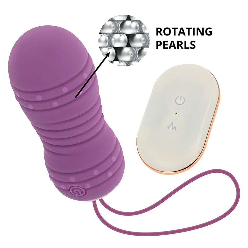OHMAMA - REMOTE CONTROL ROTATING EGG 7 PATTERNS PURPLE - NOCTURNA DESIRES