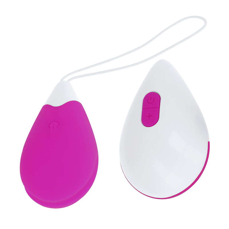 OHMAMA - TEXTURED VIBRATING EGG 10 MODES PURPLE AND WHITE - NOCTURNA DESIRES