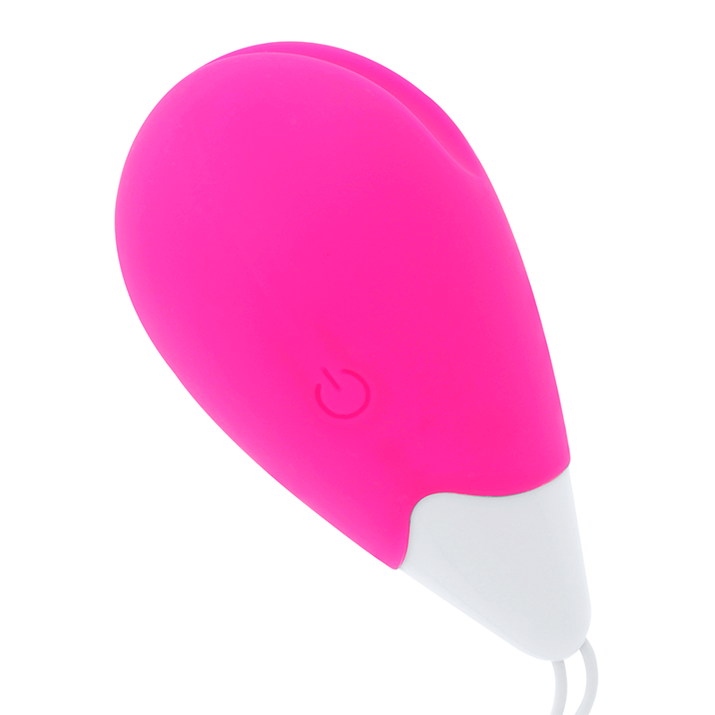 OHMAMA - TEXTURED VIBRATING EGG 10 MODES PINK AND WHITE - NOCTURNA DESIRES