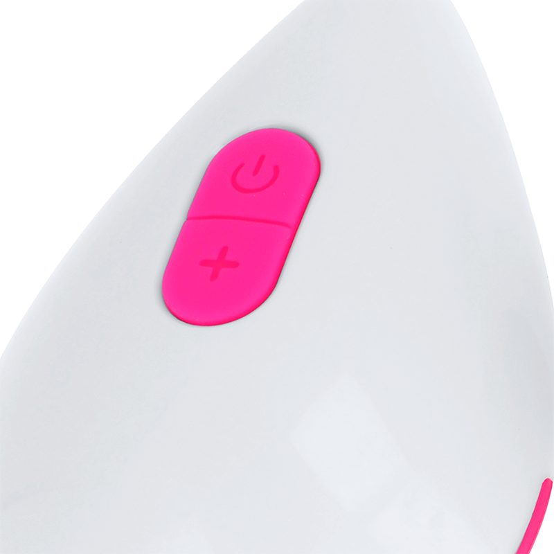 OHMAMA - TEXTURED VIBRATING EGG 10 MODES PINK AND WHITE - NOCTURNA DESIRES