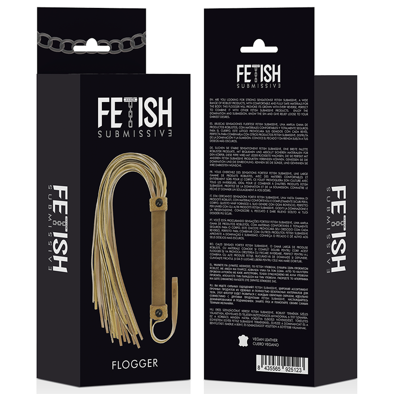 FETISH SUBMISSIVE ORIGEN - VEGAN LEATHER WHIP - NOCTURNA DESIRES